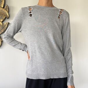 525 America Crew Neck w/laced trim S